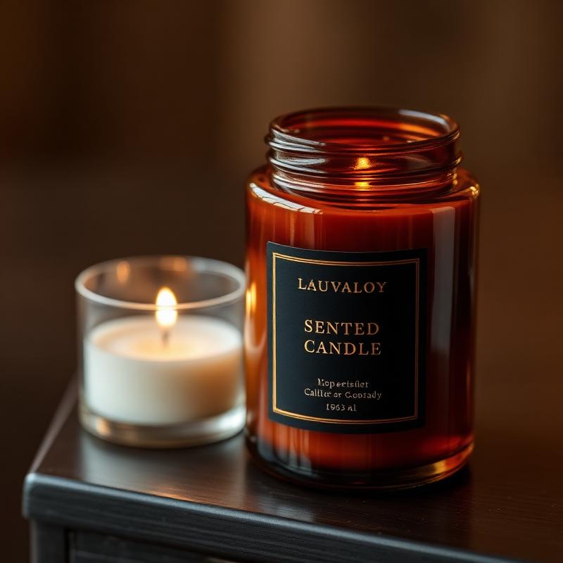Ivory Rose Petal Candle