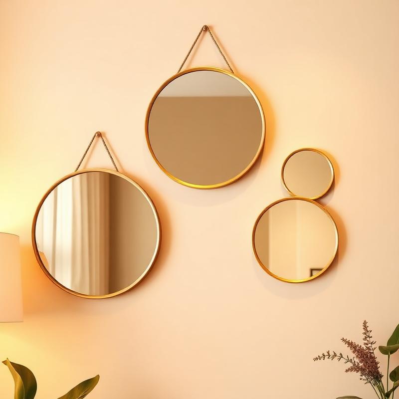 Luna Gold Mirror Set
